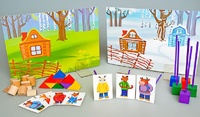 Игровой набор Фребеля "Заюшкина избушка" (серия "Сказочный мир". Выпуск 1) - fgospostavki.ru - Лобня