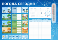 Стенд-уголок маркерный "Погода сегодня" - fgospostavki.ru - Лобня