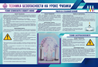 Стенд-уголок "Техника безопасности на уроках физики" - fgospostavki.ru - Лобня