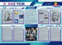 Стенд-уголок "Юный физик" - fgospostavki.ru - Лобня