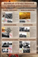 Стенд "Великая Отечественная война" (битвы) - fgospostavki.ru - Лобня
