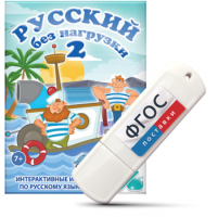 Игры по русскому языку для начальной школы "Русский без нагрузки 2" на USB - носителе - fgospostavki.ru - Лобня