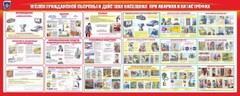 Стенд "Уголок гражданской обороны и действия населения в чрезвычайных ситуациях" - fgospostavki.ru - Лобня