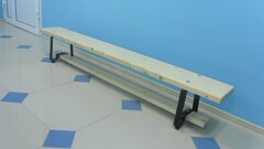 Скамейка гимнастическая (металлические ножки, лак) (1,5 м)  - fgospostavki.ru - Лобня
