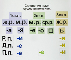 Набор магнитных карточек "Склонение имен существительных" - fgospostavki.ru - Лобня