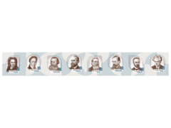Стенд-лента "Выдающиеся ученые-историки" - fgospostavki.ru - Лобня