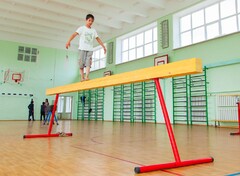 Бревно гимнастическое напольное постоянной высоты (700 мм) (5 м) - fgospostavki.ru - Лобня