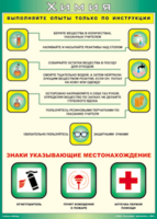 Таблица "Выполняйте опыты только по инструкции" (100х140 сантиметров, винил) - fgospostavki.ru - Лобня