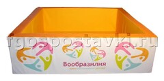 Сухой бассейн "Вообразилия" квадратный с шелкографией - fgospostavki.ru - Лобня