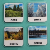 Набор карточек "Времена года" - fgospostavki.ru - Лобня