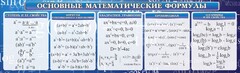 Стенд "Основные математические формулы" - fgospostavki.ru - Лобня