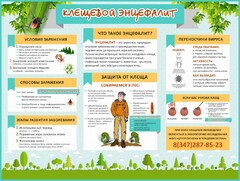 Стенд "Клещевой энцефалит" - fgospostavki.ru - Лобня