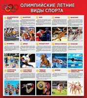 Стенд "Олимпийские летние виды спорта" - fgospostavki.ru - Лобня