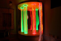 Сенсорный уголок большой с двумя колоннами, двусторонней подсветкой и фибероптическими нитями. VIP класс. - fgospostavki.ru - Лобня