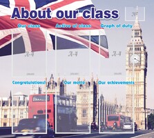 Стенд "About our class" - fgospostavki.ru - Лобня