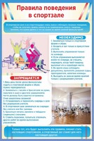 Стенд "Правила поведения в спортзале №1" - fgospostavki.ru - Лобня