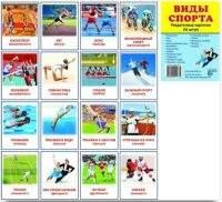 Раздаточные карточки "Виды спорта" - fgospostavki.ru - Лобня