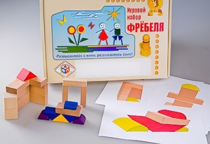 Игровой набор Фребеля "Конструктор деревянный без соединений-2" (Серия "Эксперимент") - fgospostavki.ru - Лобня