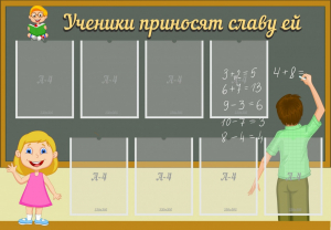 Стенд "Ученики приносят славу ей" - fgospostavki.ru - Лобня
