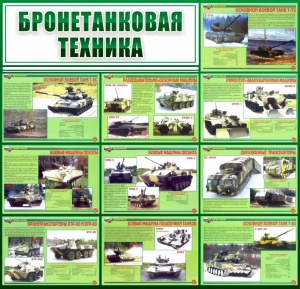 Стенд "Бронетанковая техника" - fgospostavki.ru - Лобня