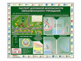 Стенд-уголок "Паспорт дорожной безопасности образовательного учреждения" - fgospostavki.ru - Лобня
