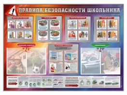 Стенд-уголок "Правила безопасности школьника" - fgospostavki.ru - Лобня