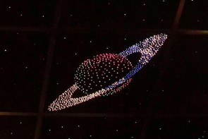 Потолок "Звездное небо с анимационным фибероптическим эффектом сатурн" - fgospostavki.ru - Лобня