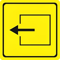 Тактильный знак (выход из помещения) 150х150 - fgospostavki.ru - Лобня