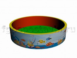 Сухой бассейн круглый с шелкографией - fgospostavki.ru - Лобня