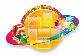 Стенд "Школьная галактика" резной стенд - fgospostavki.ru - Лобня