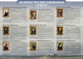 Стенд "Великие русские художники" - fgospostavki.ru - Лобня