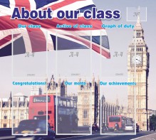 Стенд "About our class" - fgospostavki.ru - Лобня