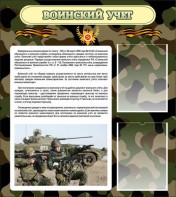 Стенд "Воинский учет" Вариант 2 - fgospostavki.ru - Лобня
