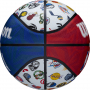 Мяч баскетбольный Wilson NBA All Team (размер 7, резина, тренировочный) - fgospostavki.ru - Лобня