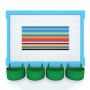  Элемент конструктора одиночный одноцветный Color Blocks 100 штук - fgospostavki.ru - Лобня
